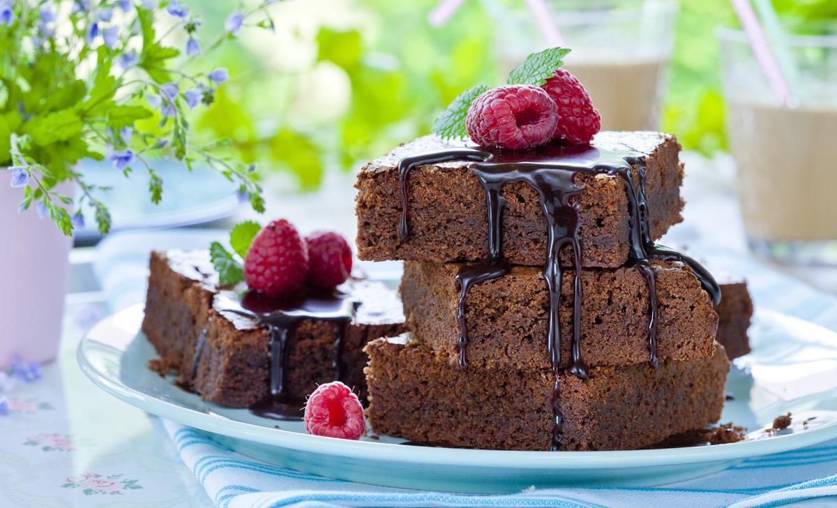 Brownies csokoládéöntettel