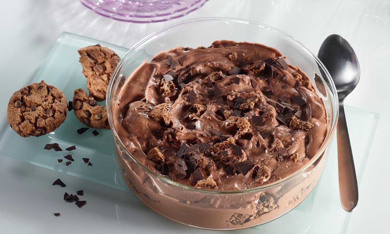 Csokoládés puding csokis keksszel