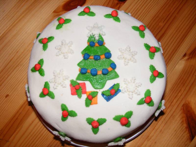 Mézeskalács krémes karácsonyi torta