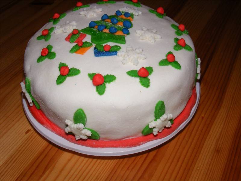 Mézeskalács krémes karácsonyi torta