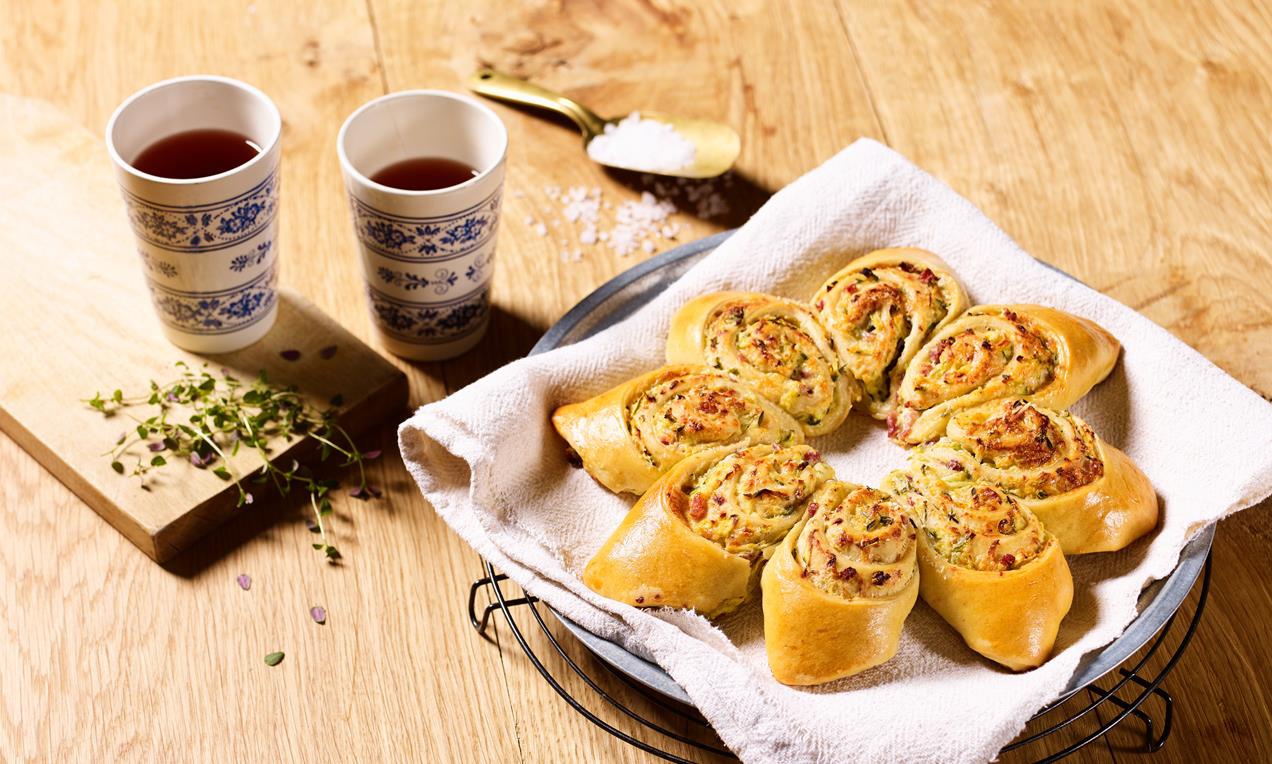 Pikáns cukkinis virágok