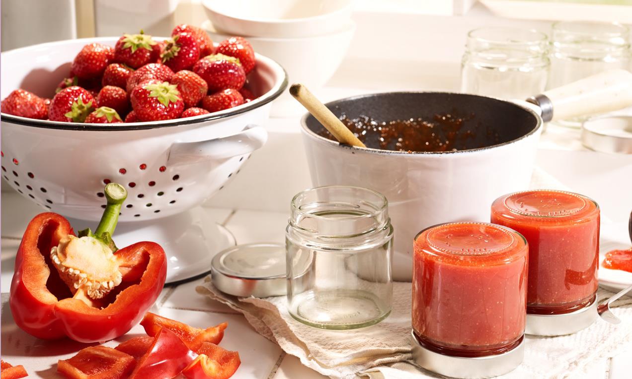 Édes epres-paprikazselé