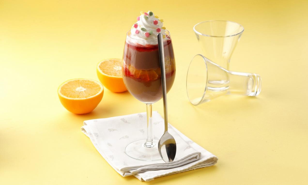 Narancsos étcsokoládé puding