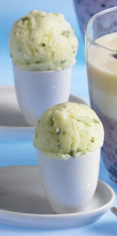 Vaníliás-joghurtos sorbet