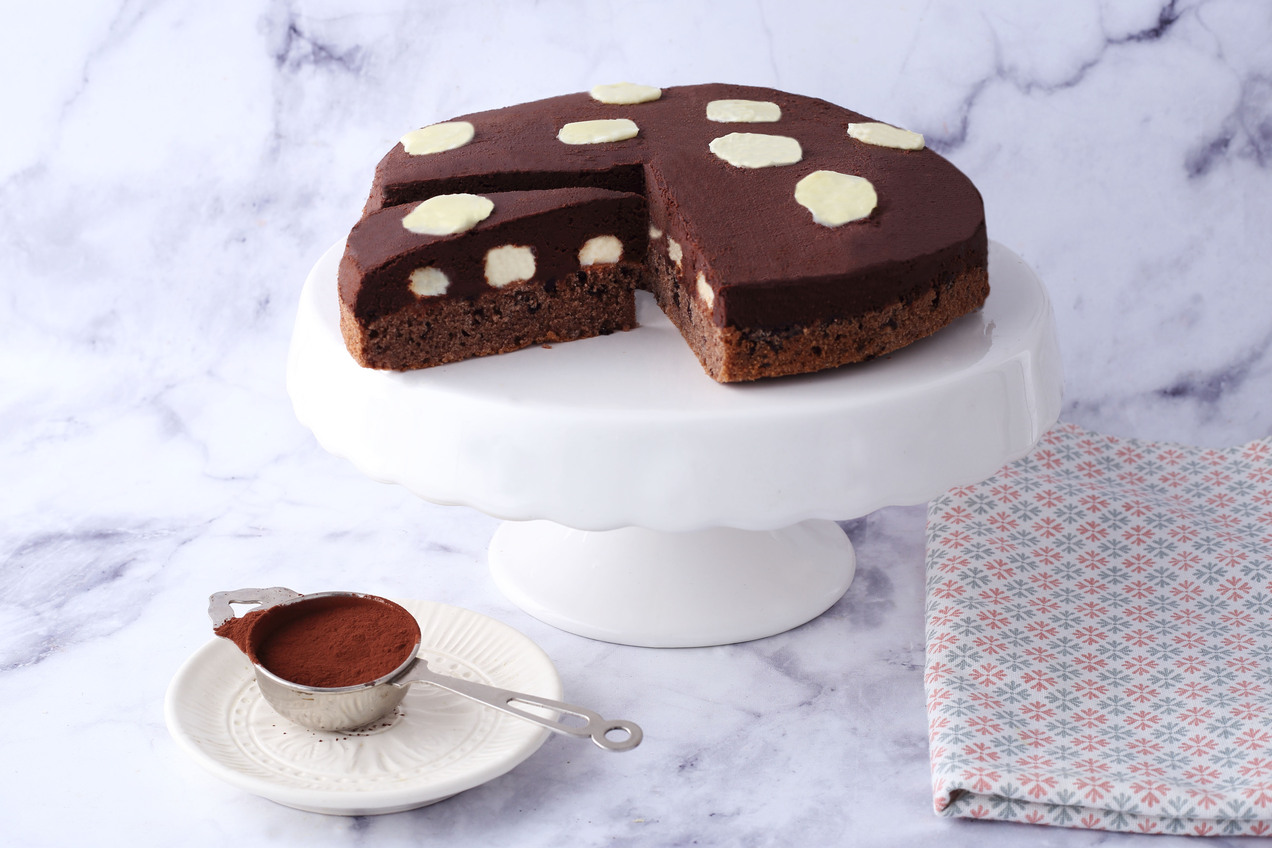 Háromszínű csokitorta