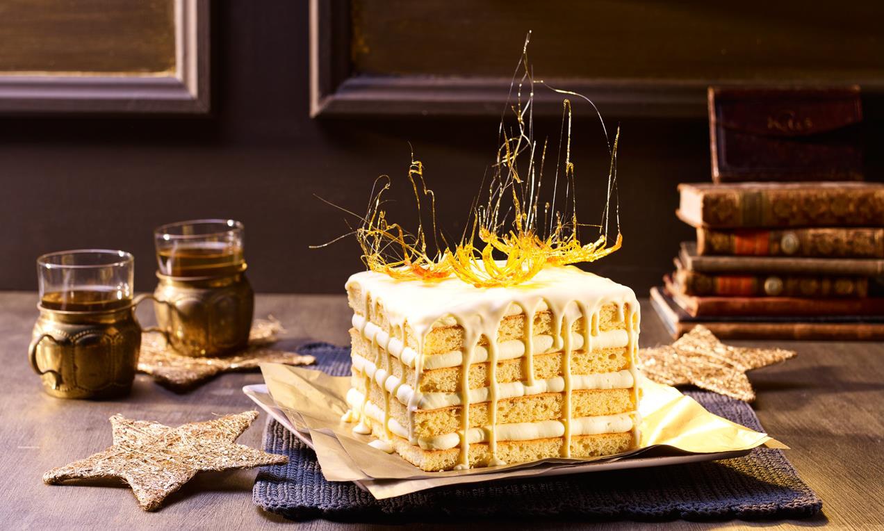 Tojáslikőr torta kocka