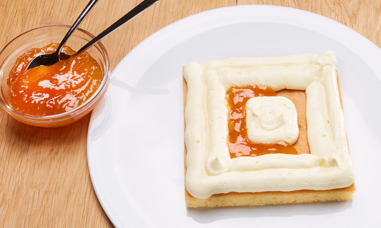 Tojáslikőr torta kocka