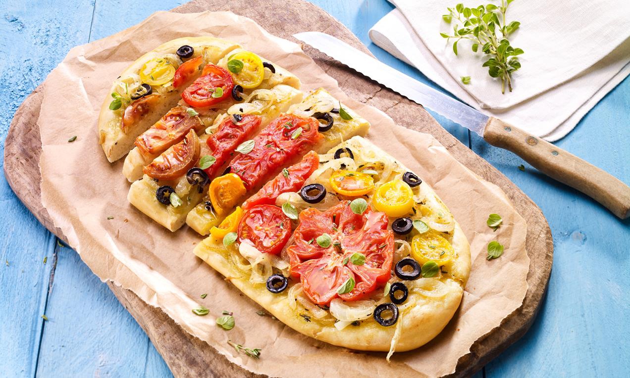 Paradicsomos-hagymás focaccia