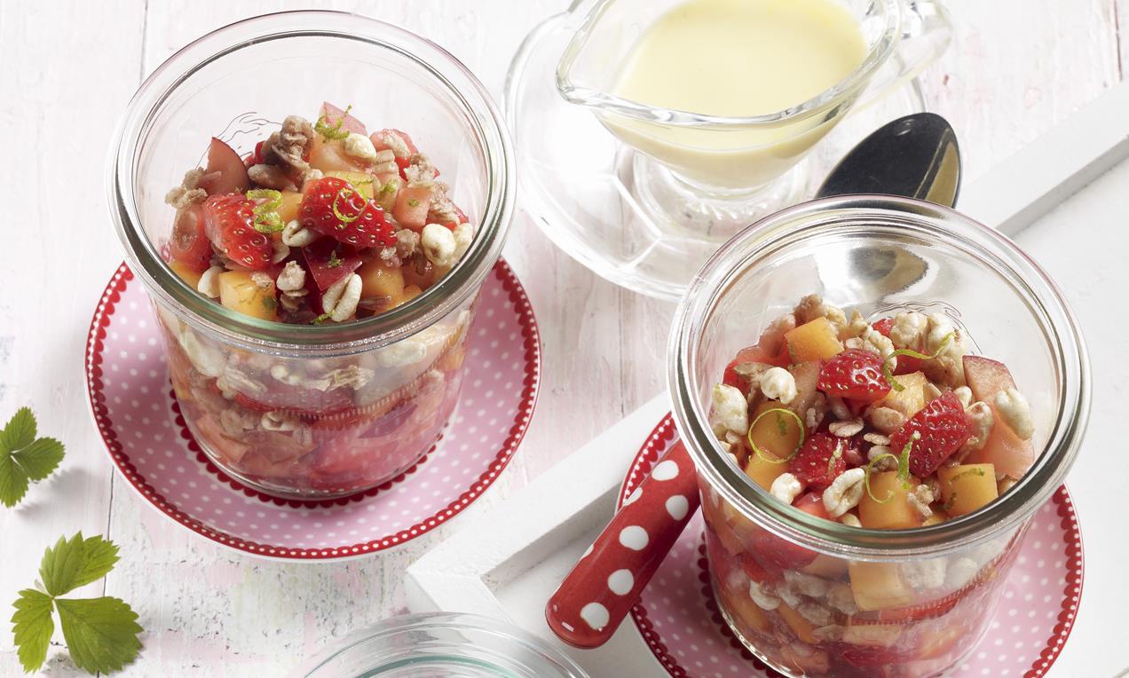 Friss epersaláta müzlivel