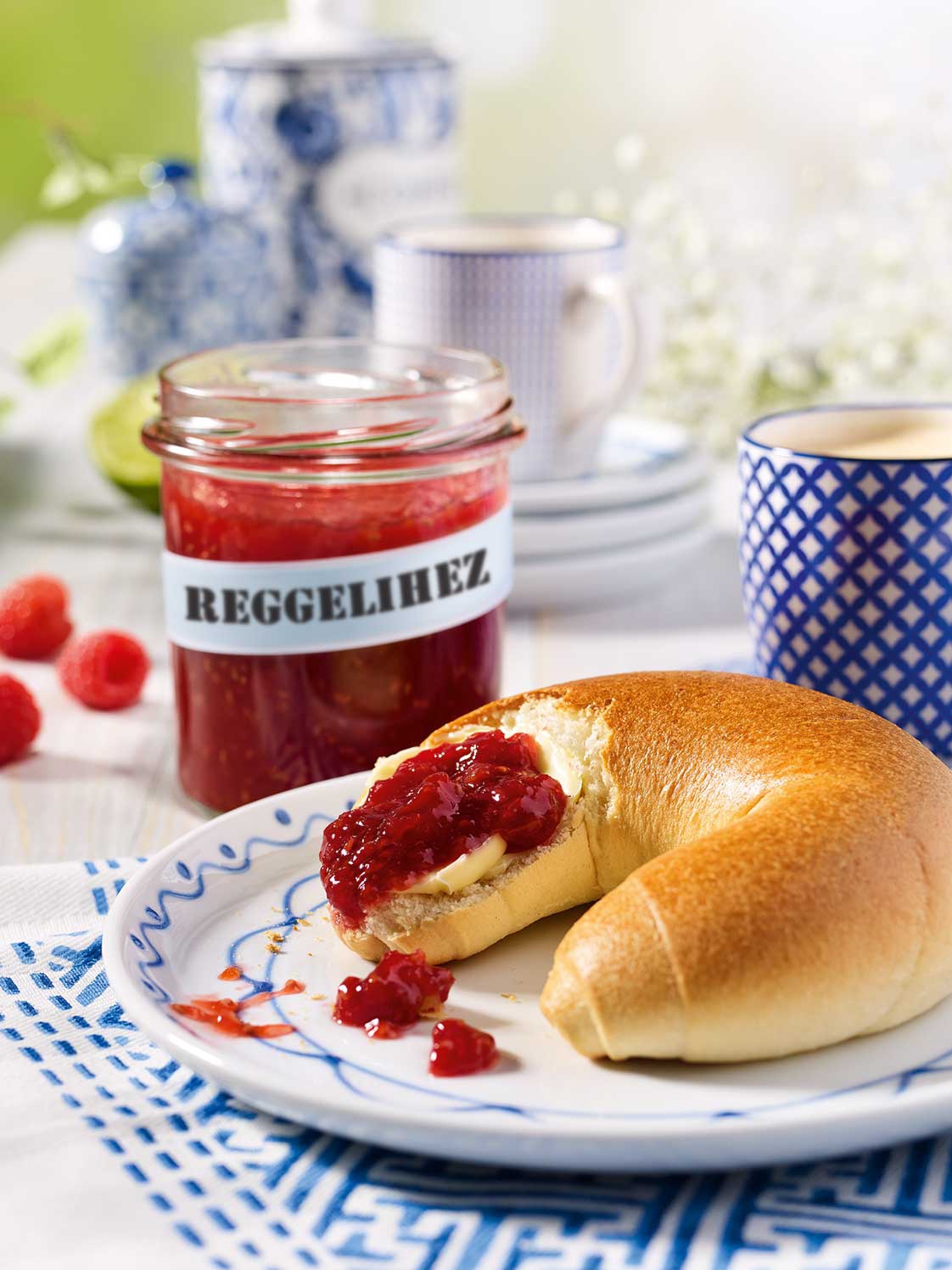 Málna-kajszi dzsem lime-mal