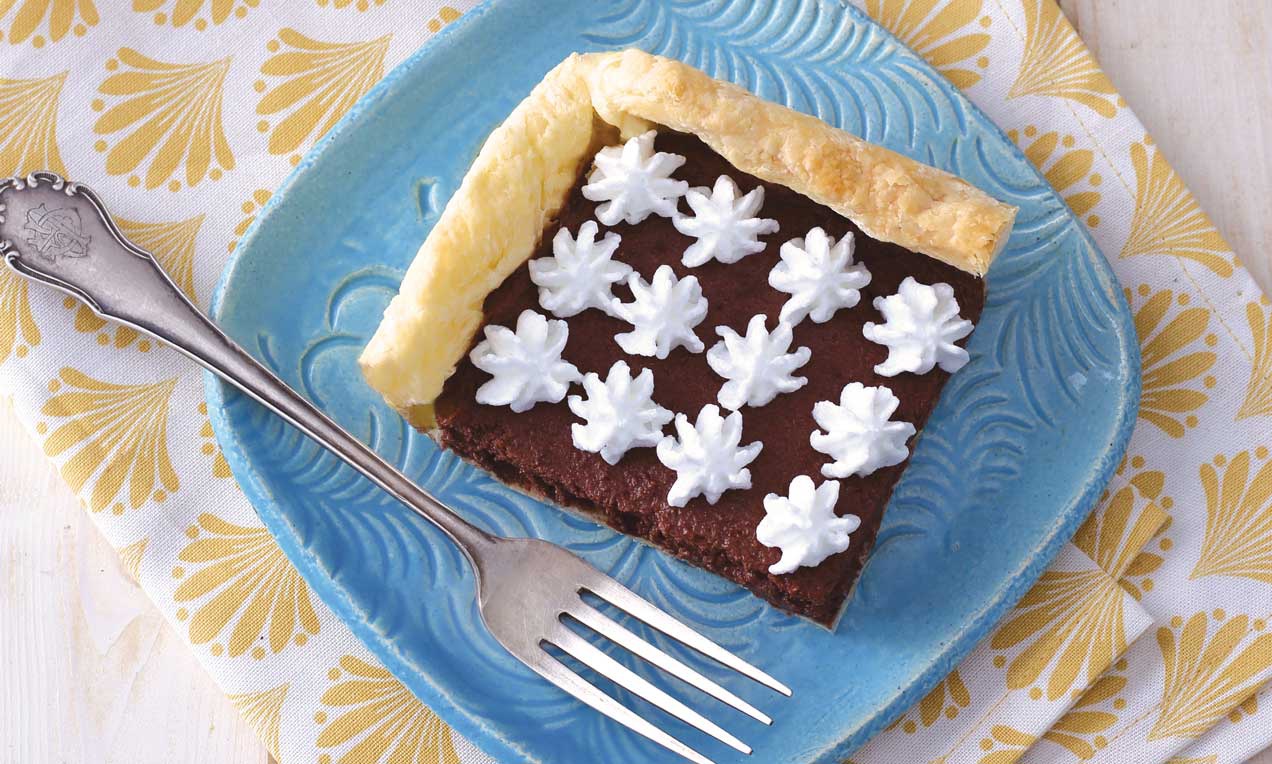 Csokoládés - mogyorós pite