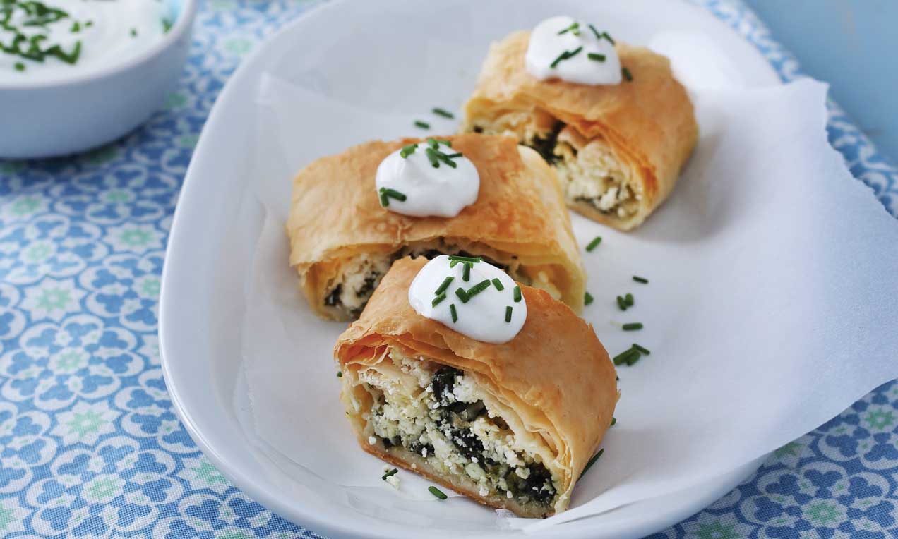 Fetás-spenótos rétes