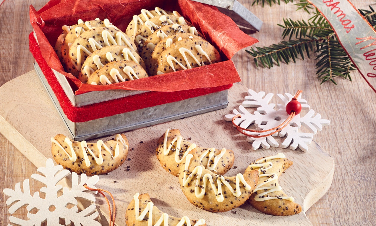 Chia-vaníliás kifli