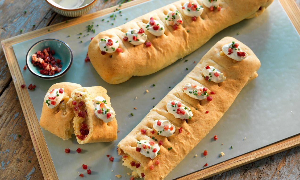 Töltött házi bagett