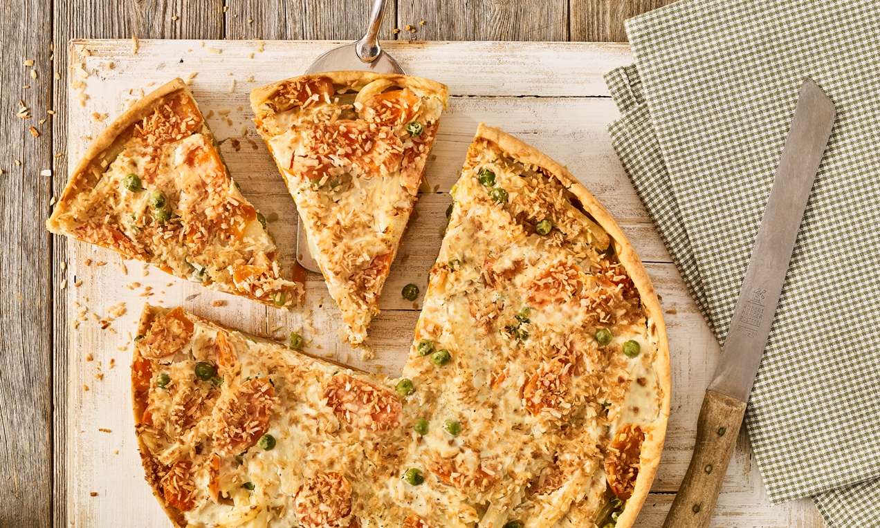 Vegán zöldséges pite