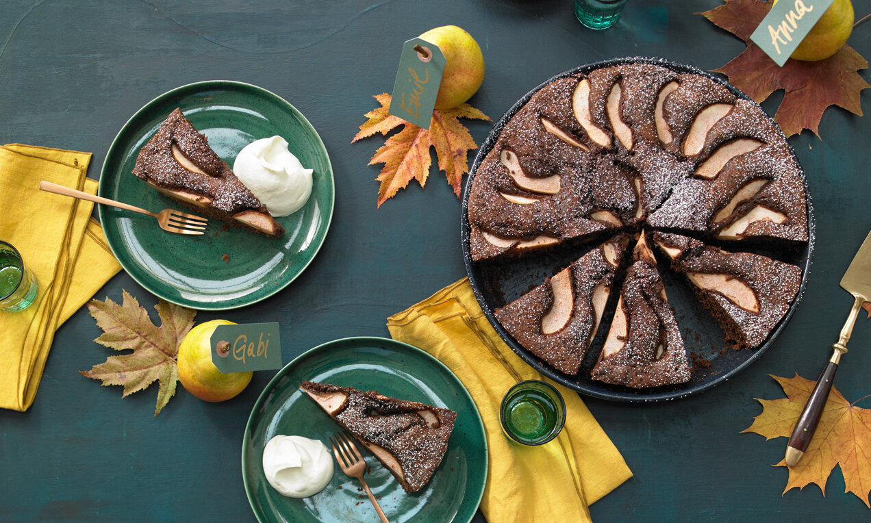 Körtés-vörösboros torta