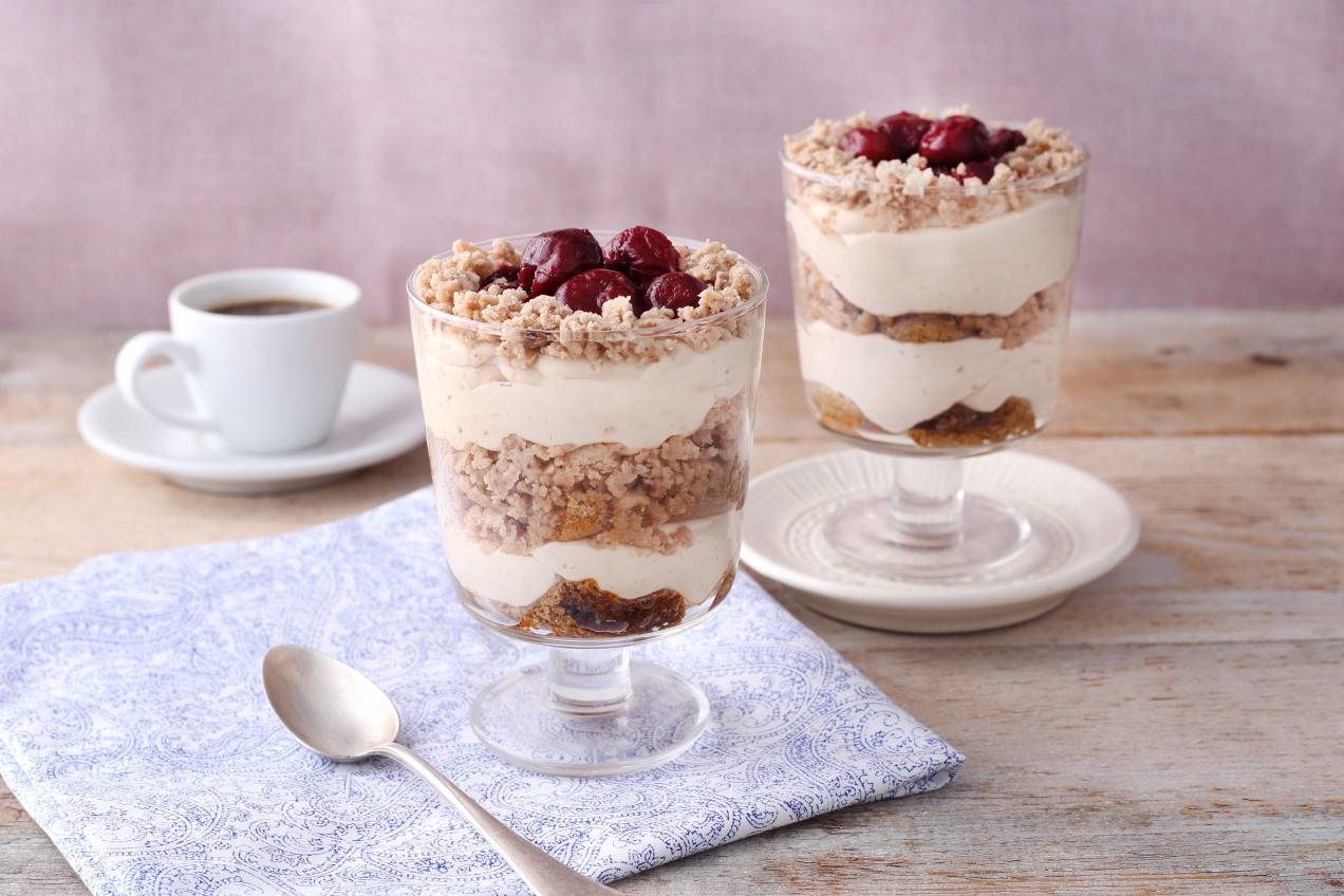 Gesztenyés-pudingos pohárdesszert