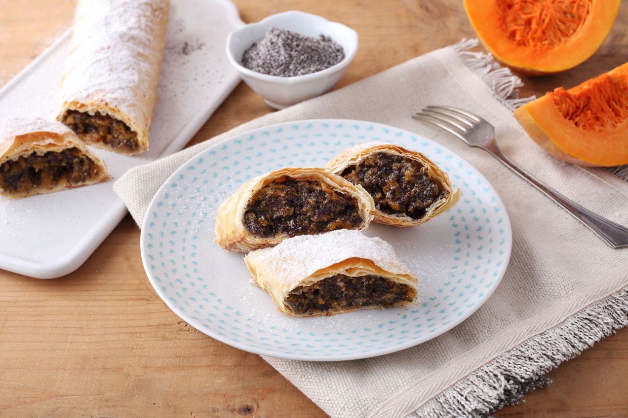 Sütőtökös-mákos rétes