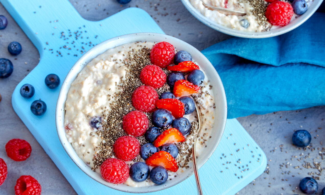 Pirosgyümölcsös zabkása