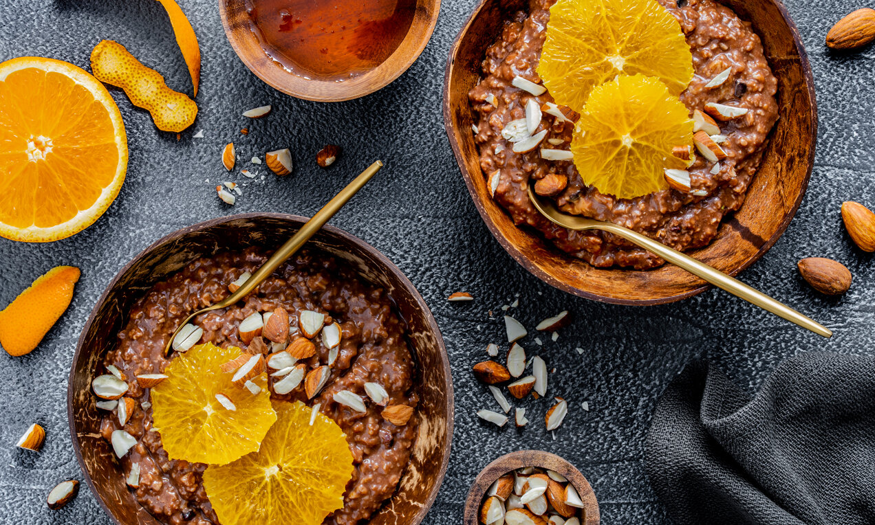 Csokoládés-narancsos zabkása