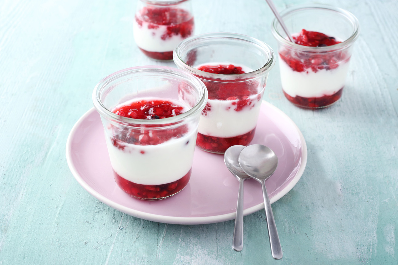 Réteges gyümölcsjoghurt