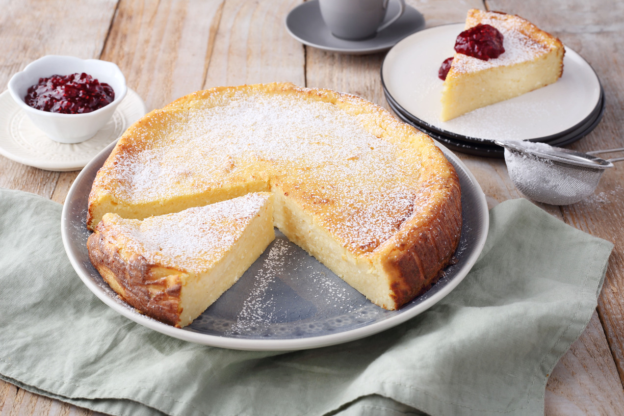 Burgonyás túrótorta