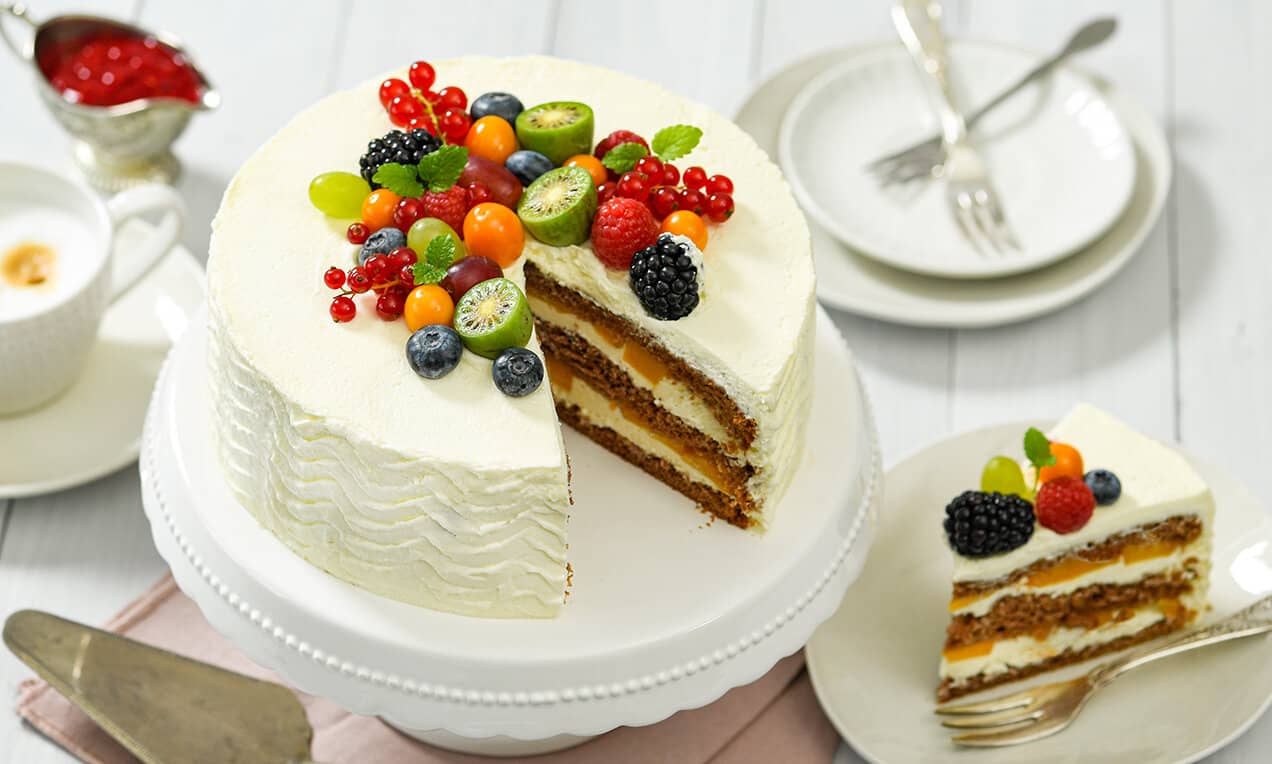 Gyümölcsös mascarpone-torta