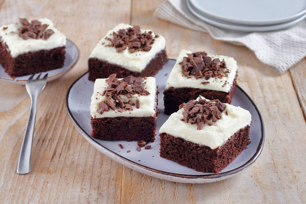 Túrókrémes brownie