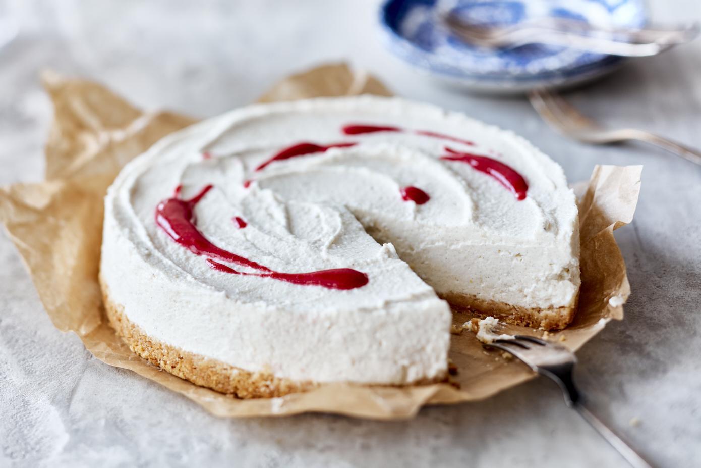 Vaníliás sajttorta sütés nélkül