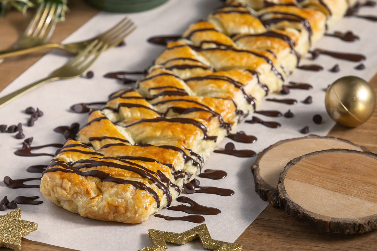 Krémsajtos csokoládés fonat