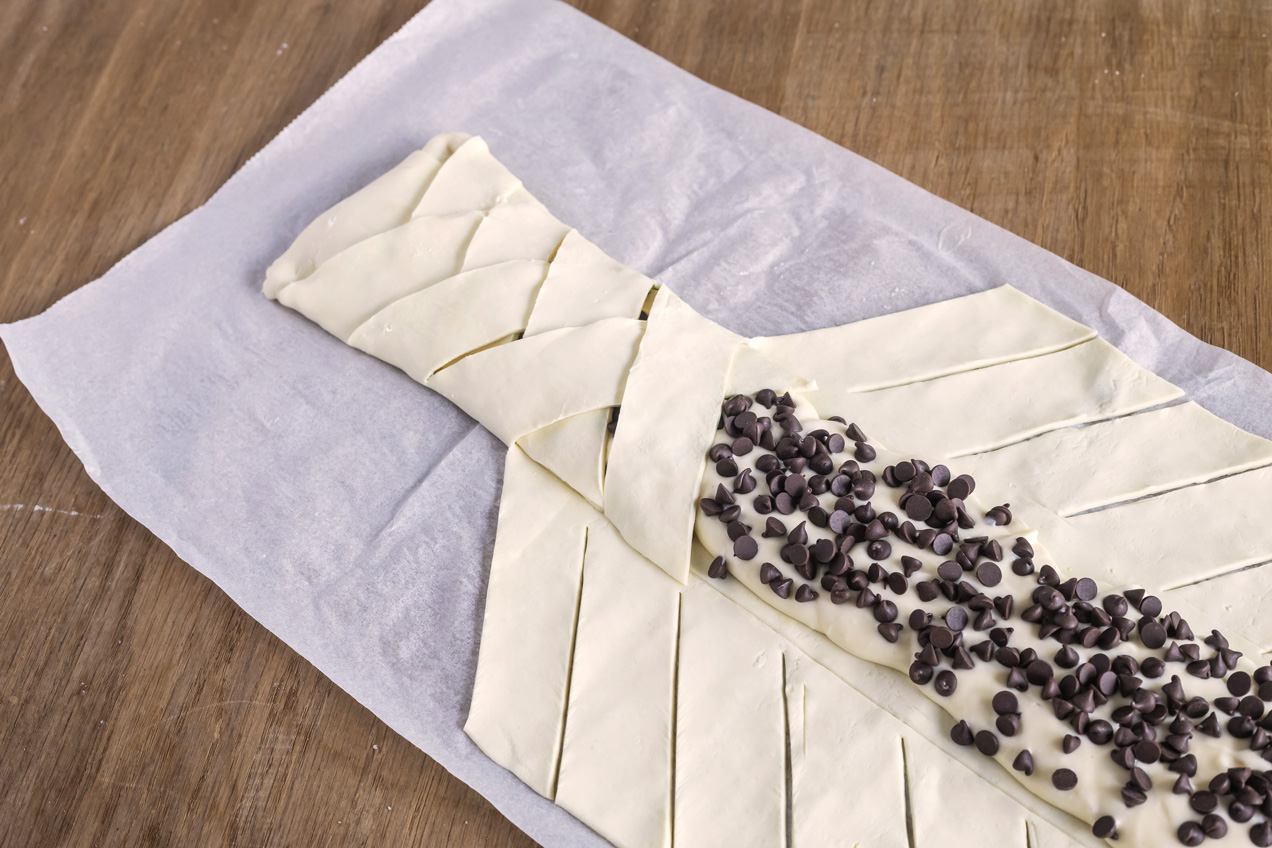 Krémsajtos csokoládés fonat