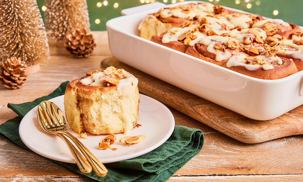 Karácsonyi fahéjas csiga krémsajtos mázzal