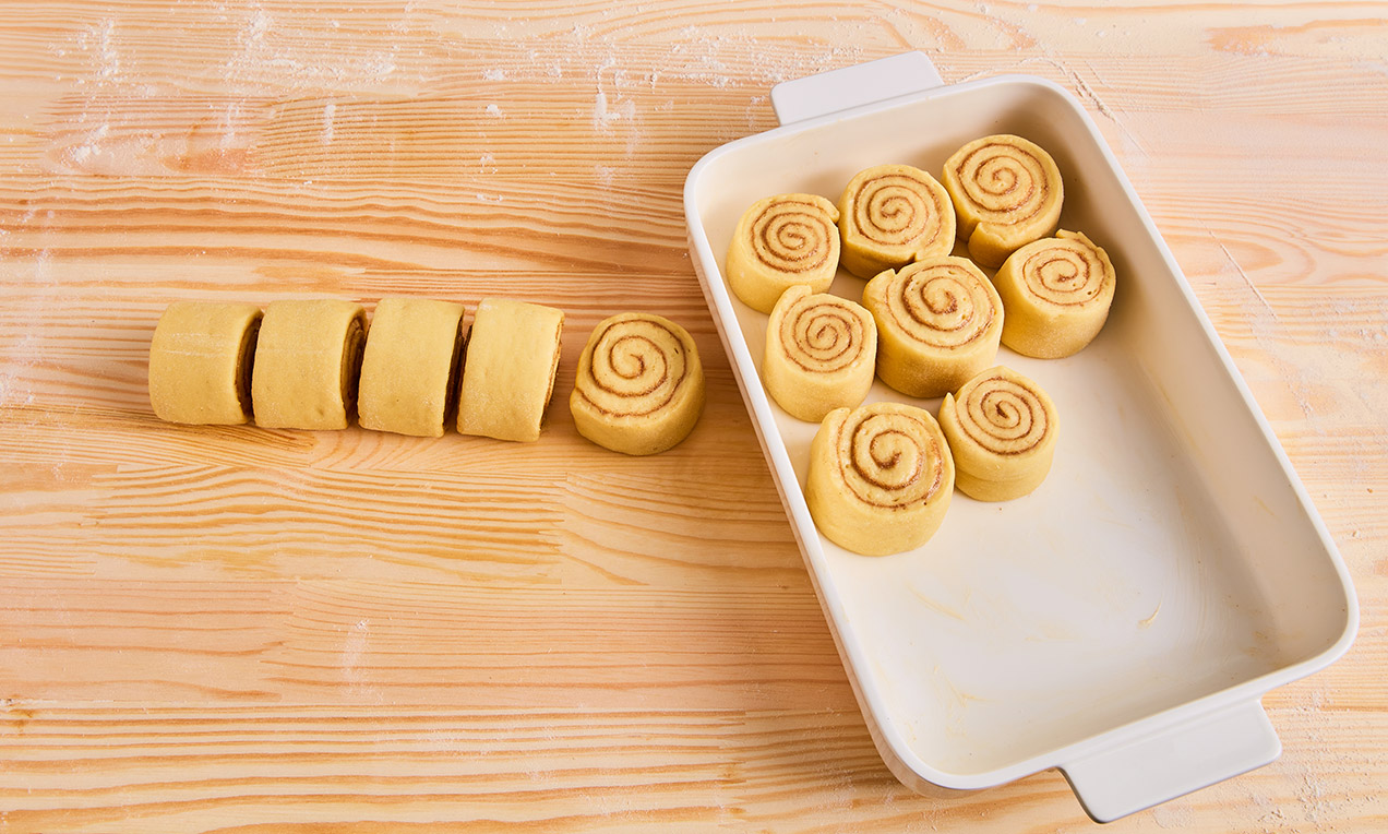 Karácsonyi fahéjas csiga krémsajtos mázzal