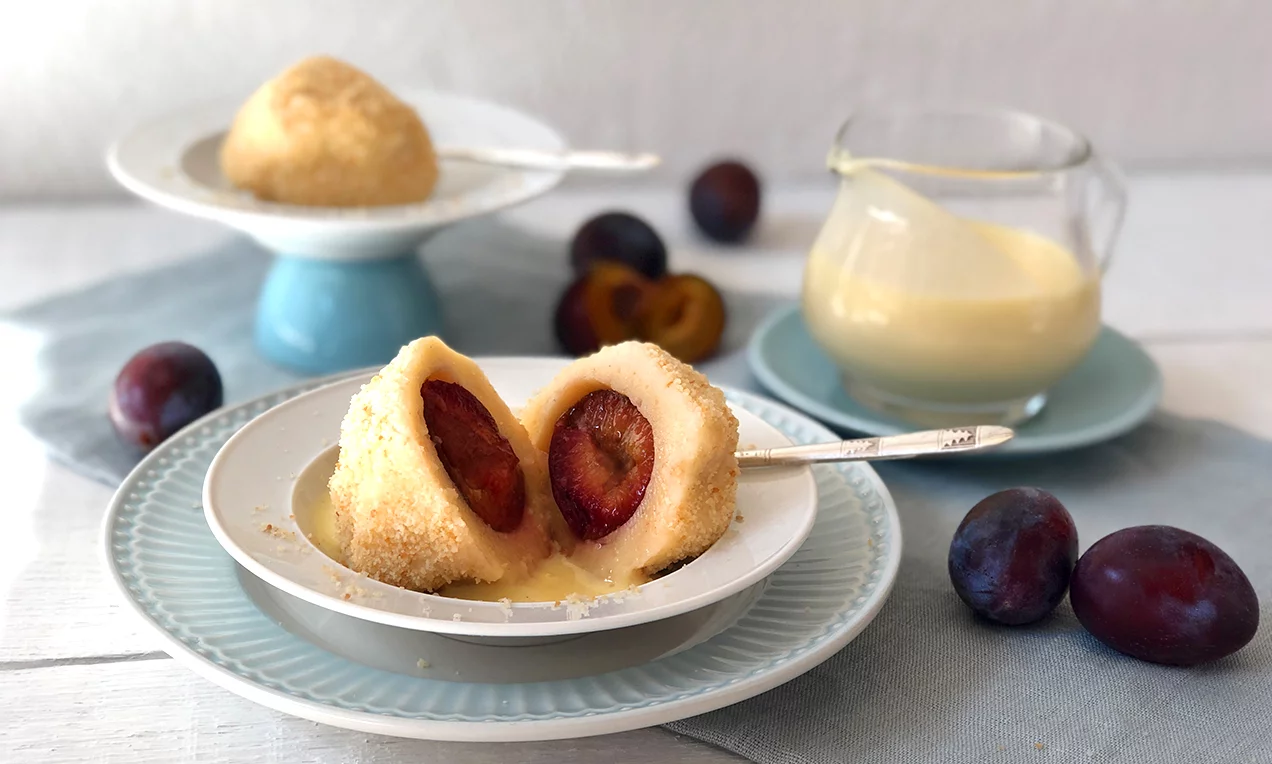 Túrós-szilvás gombóc