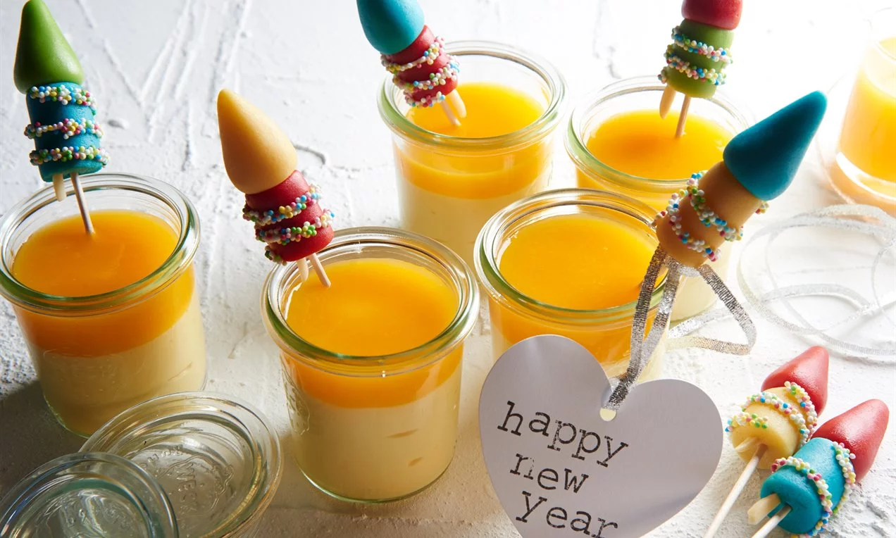 Marcipánpuding mandarinöntettel