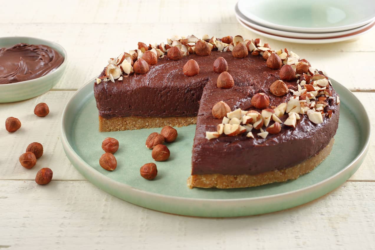 Mogyorókrémes sajttorta sütés nélkül