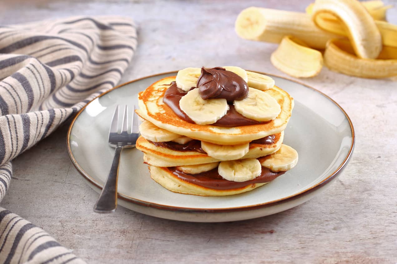 Mogyorókrémes-banános palacsintatorony