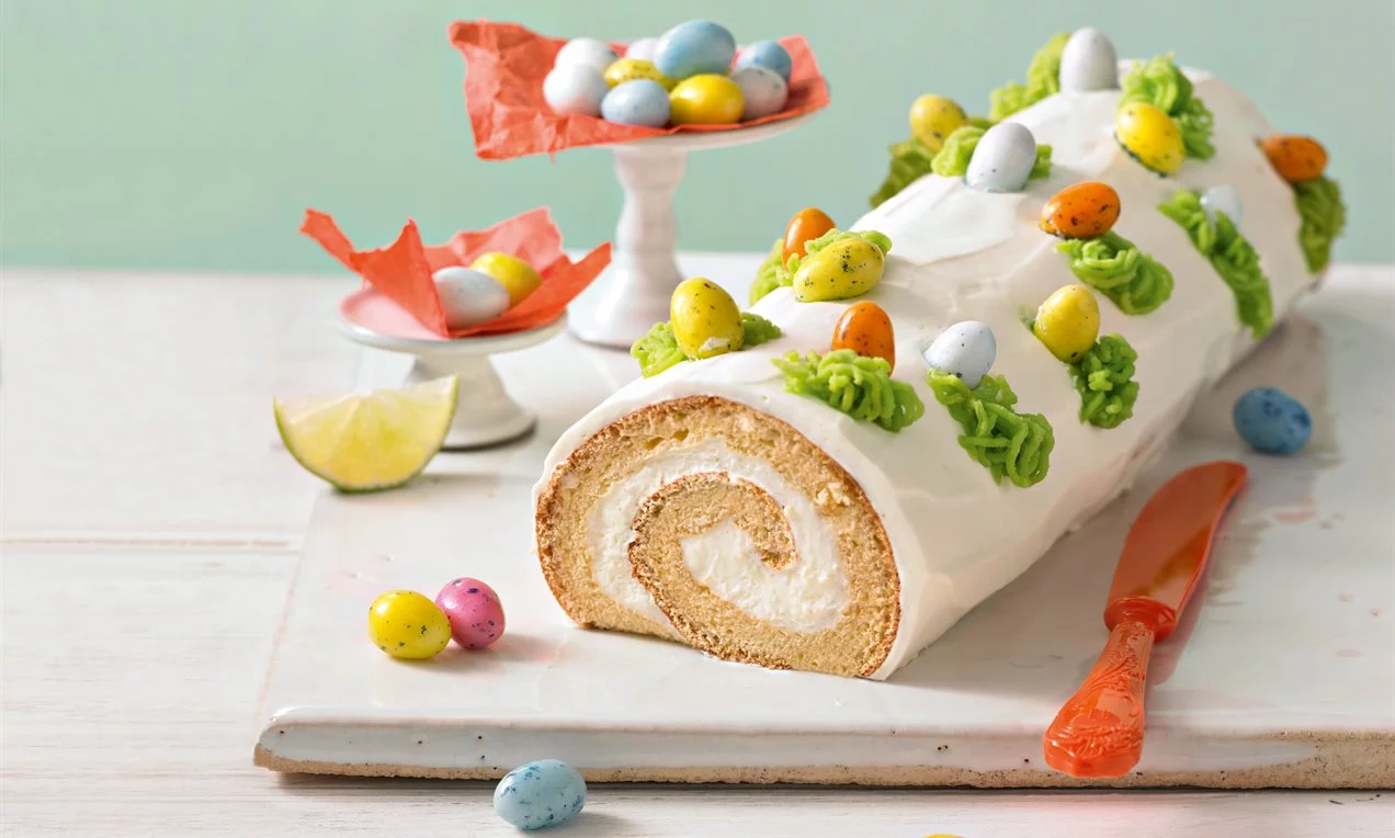 Zöldcitromos-tejfölös tekercs