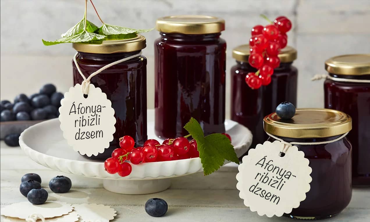 Bársonyos áfonya-ribizli dzsem