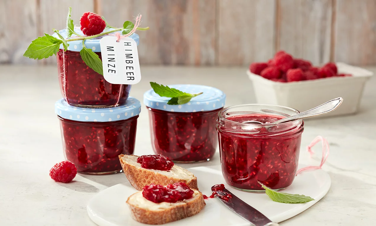 Mentás málnalekvár