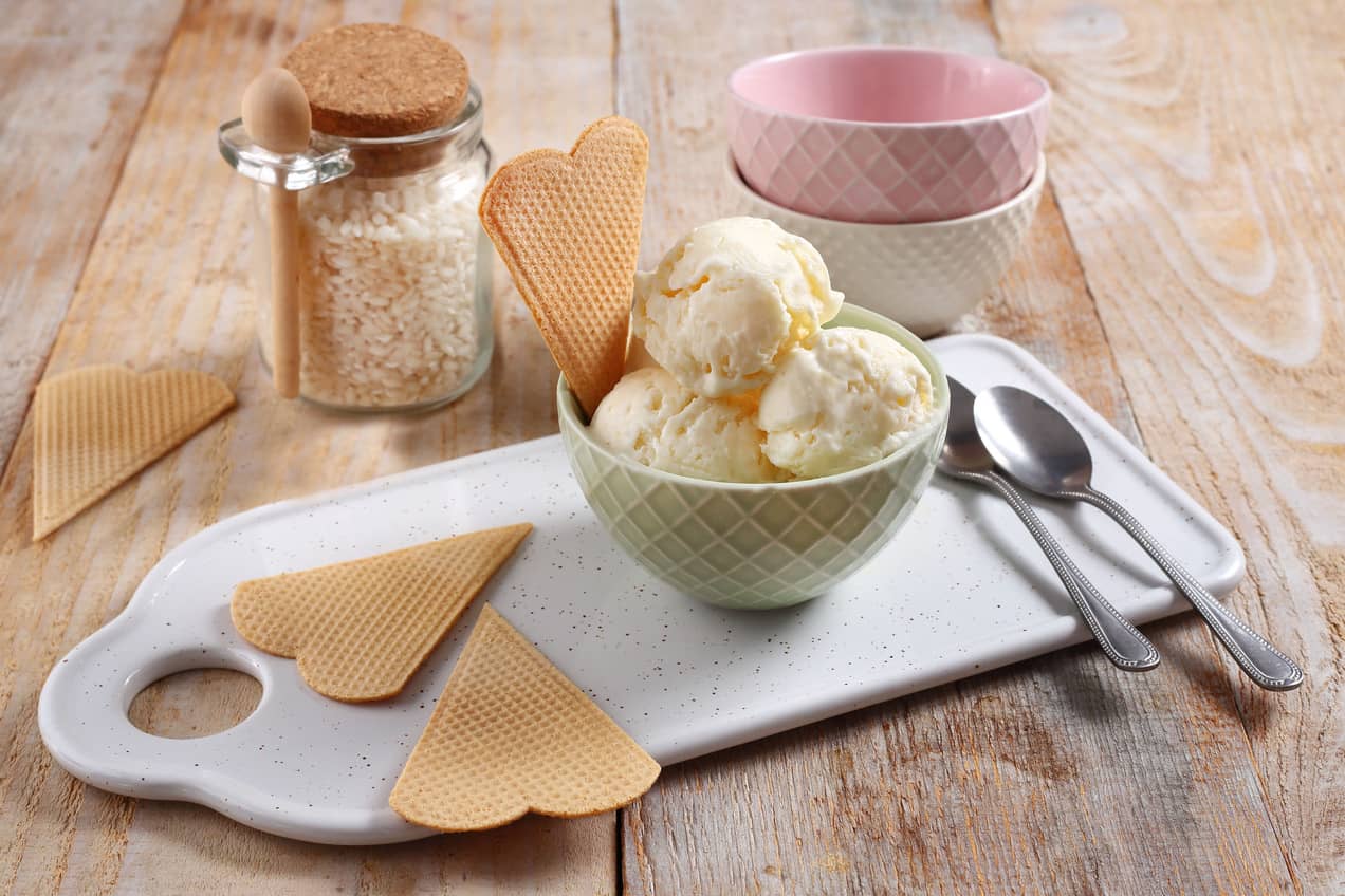 Vaníliás tejberizsfagylalt