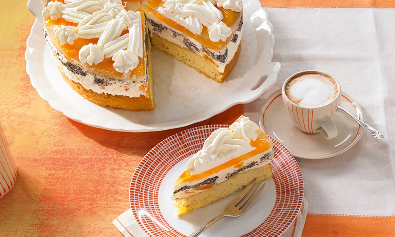 Mákos mandarintorta