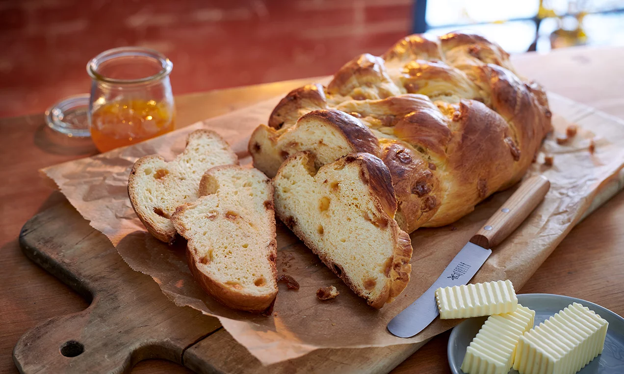 Karamellás fonott kalács