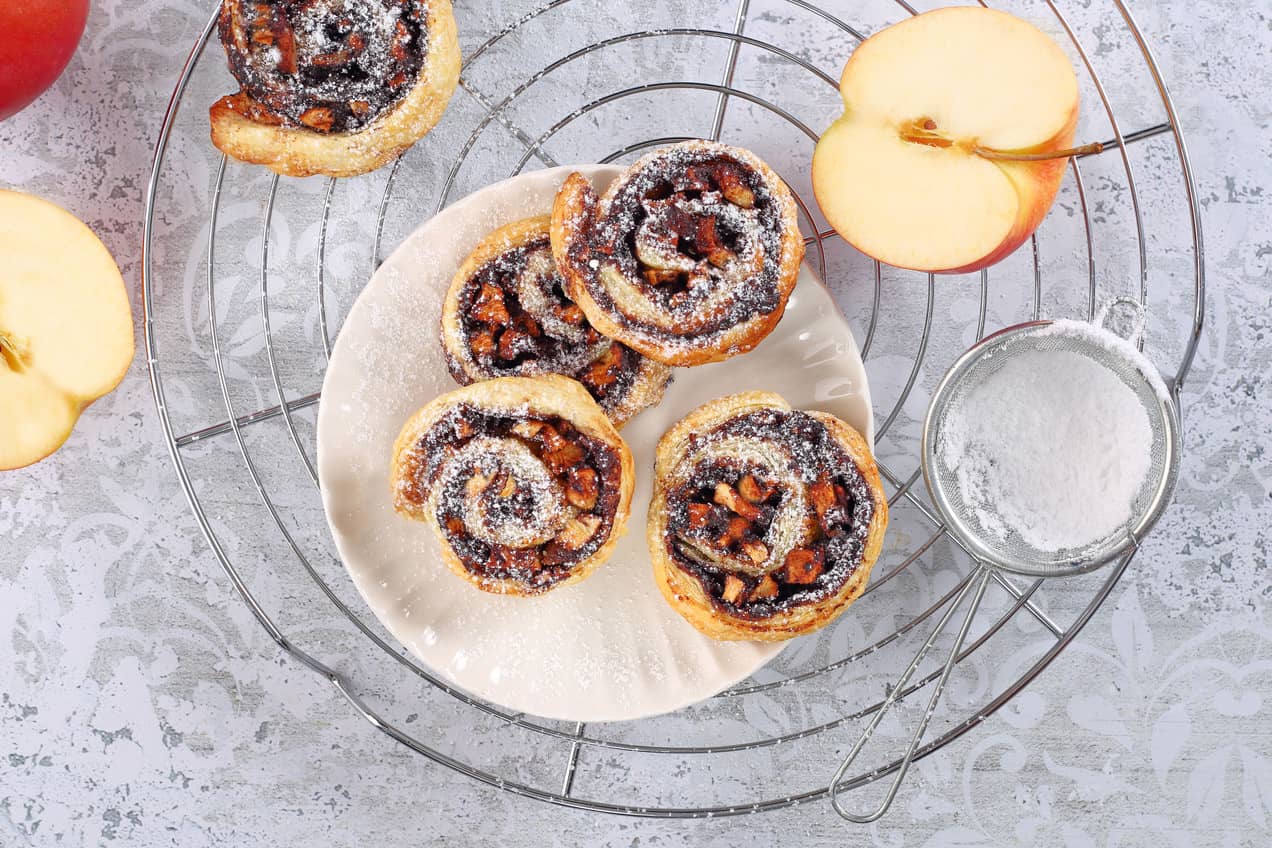 Kakaós-almás csigák