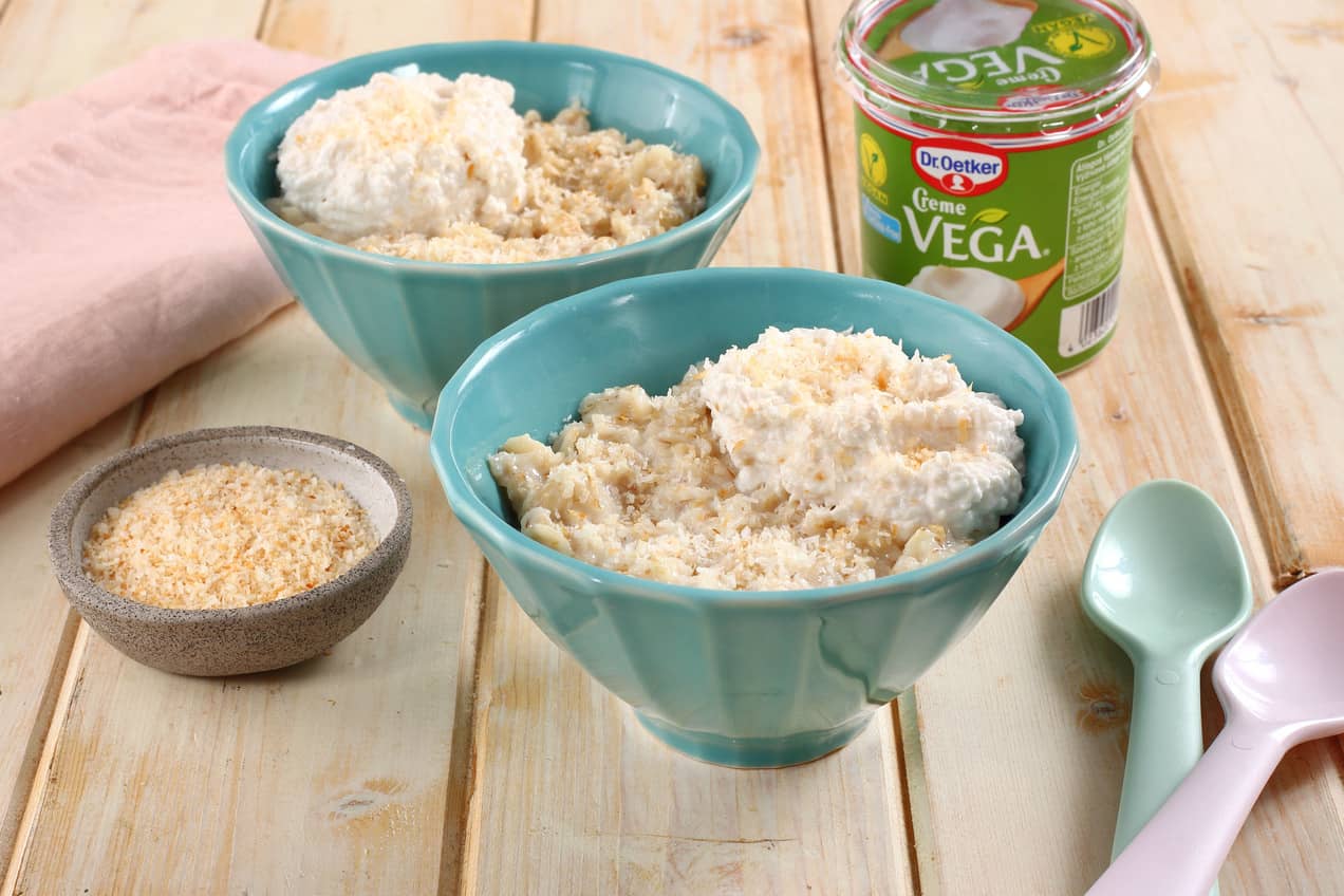 Vegán kókuszos zabkása