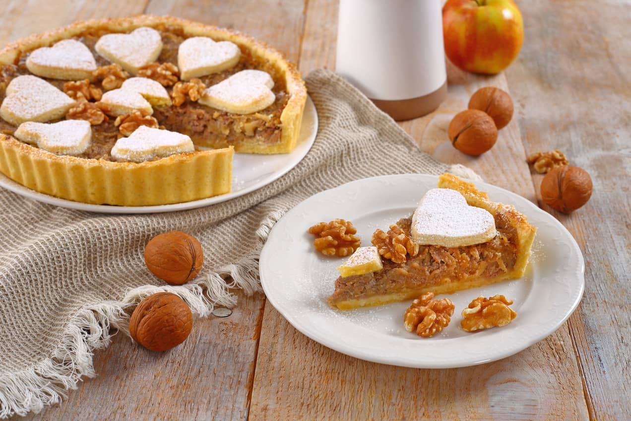 Almás-diós omlós pite