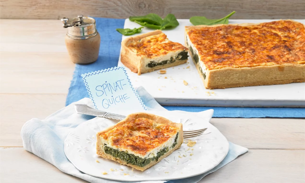 Spenótos quiche