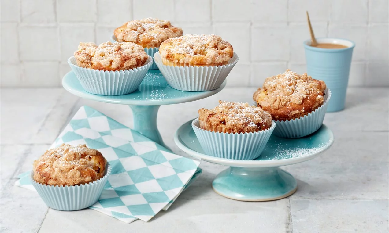 Vegán ropogós almás muffin