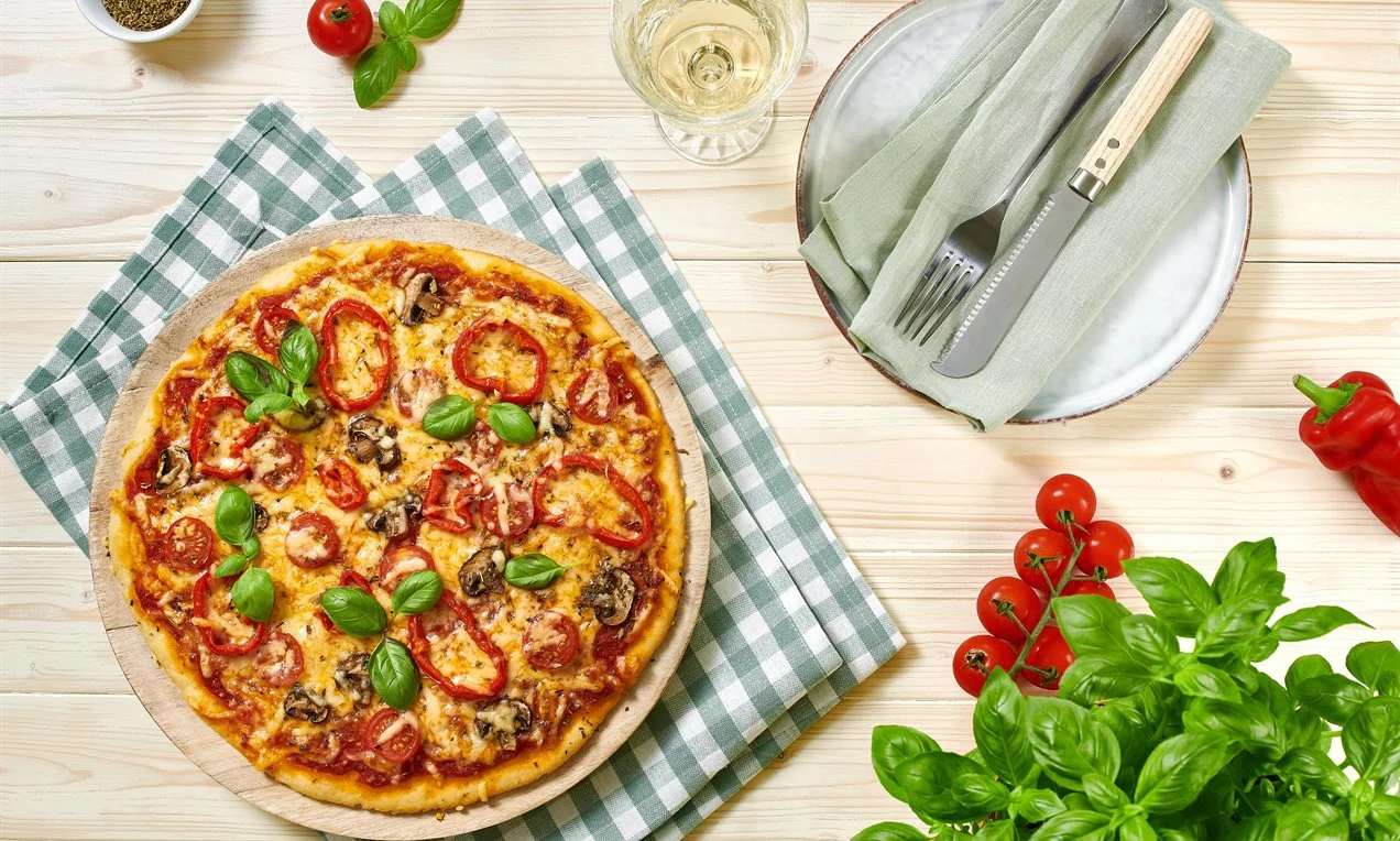 Vegetáriánus pizza