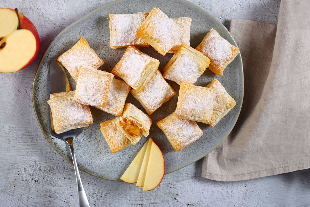 Vegán almás pite falatok